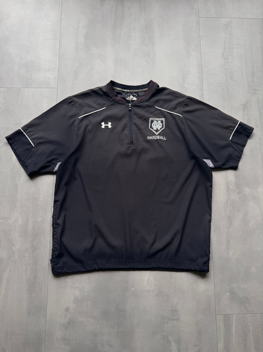VINTAGE UNDERARMOUR NORTH CAROLINA HARDBALL BLACK SPORT TEE - L
