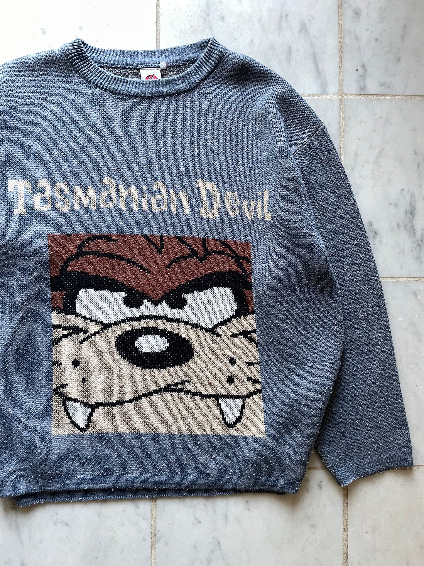 LOONEY TUNES TASMANIAN DEVIL KNIT JUMPER - XLARGE