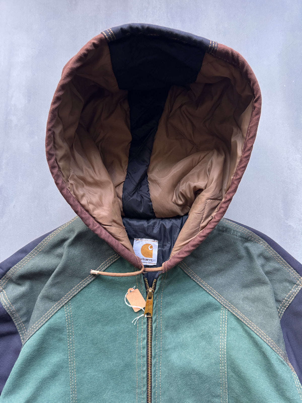VINTAGE CARHARTT REWORKED MULTICOLOR ACTIVE JACKET - L