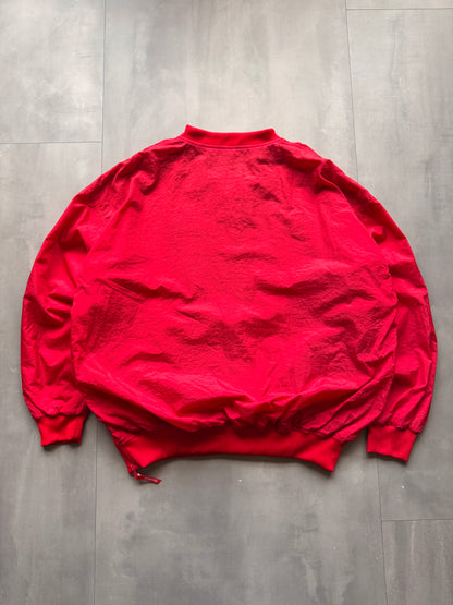 VINTAGE STARTER WISCONSIN BADGERS RED WINDBREAKER - XXL