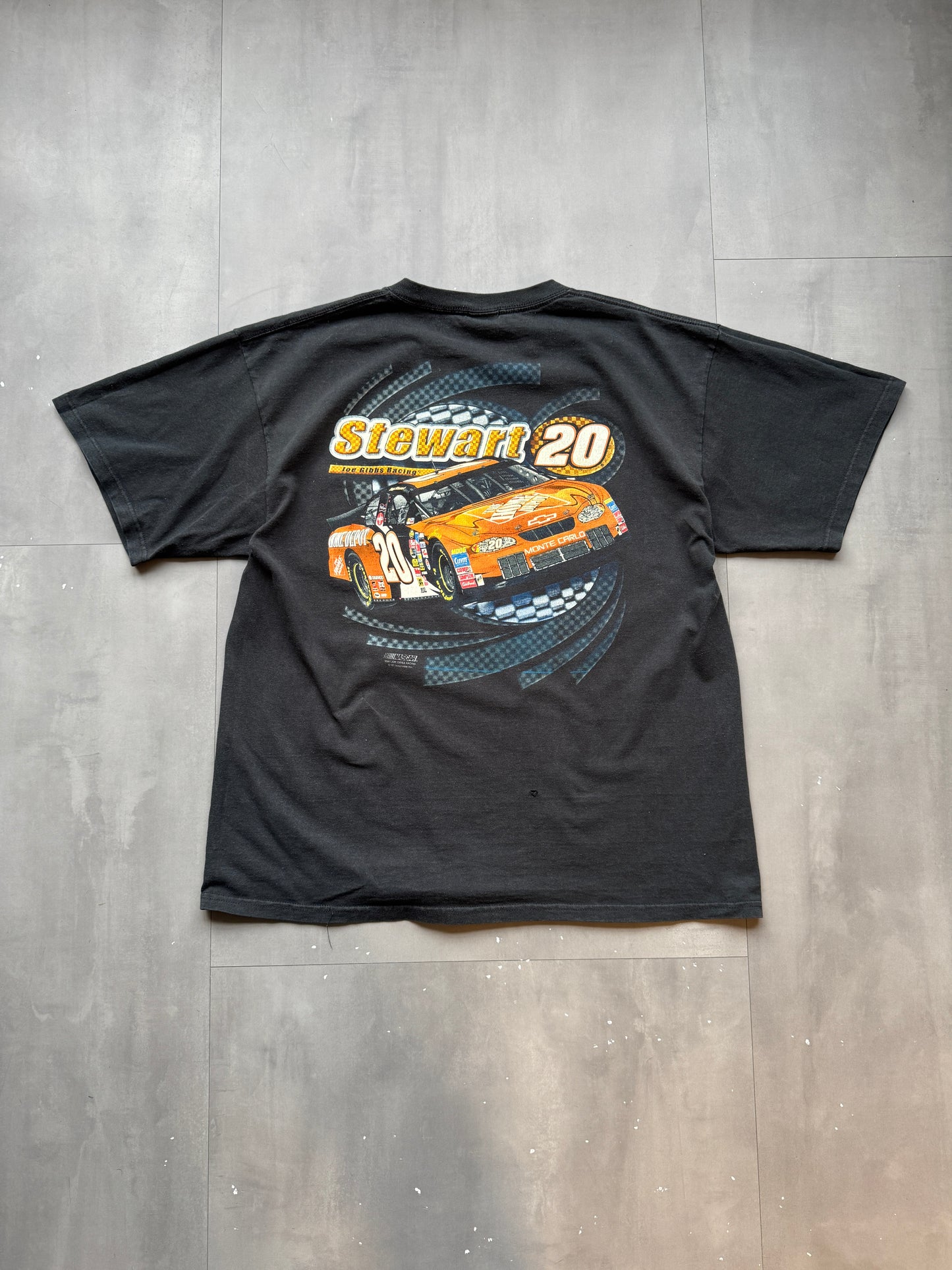 VINTAGE NASCAR STEWART 20 BLACK '04 TEE - XL