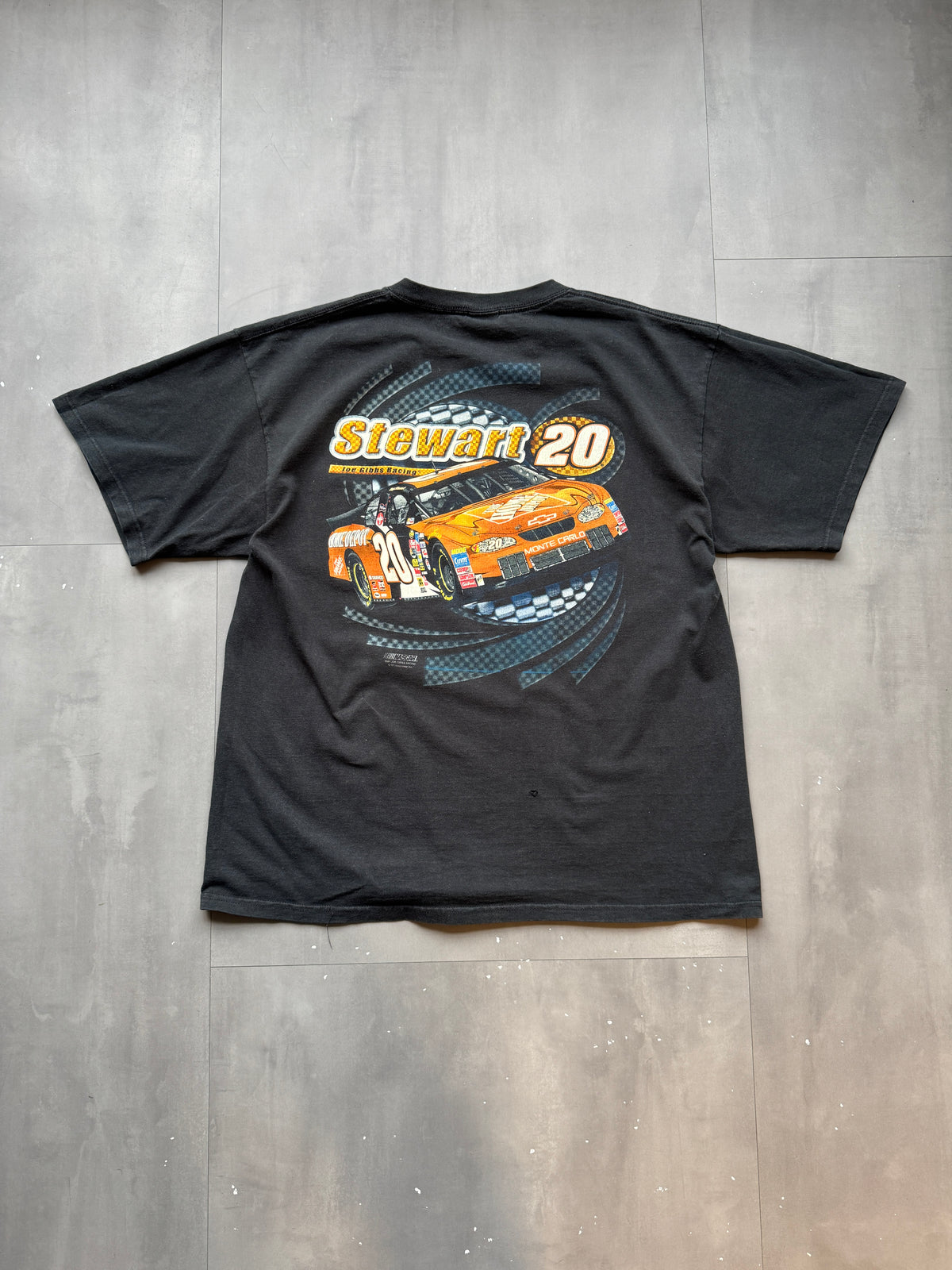 VINTAGE NASCAR STEWART 20 BLACK '04 TEE - XL