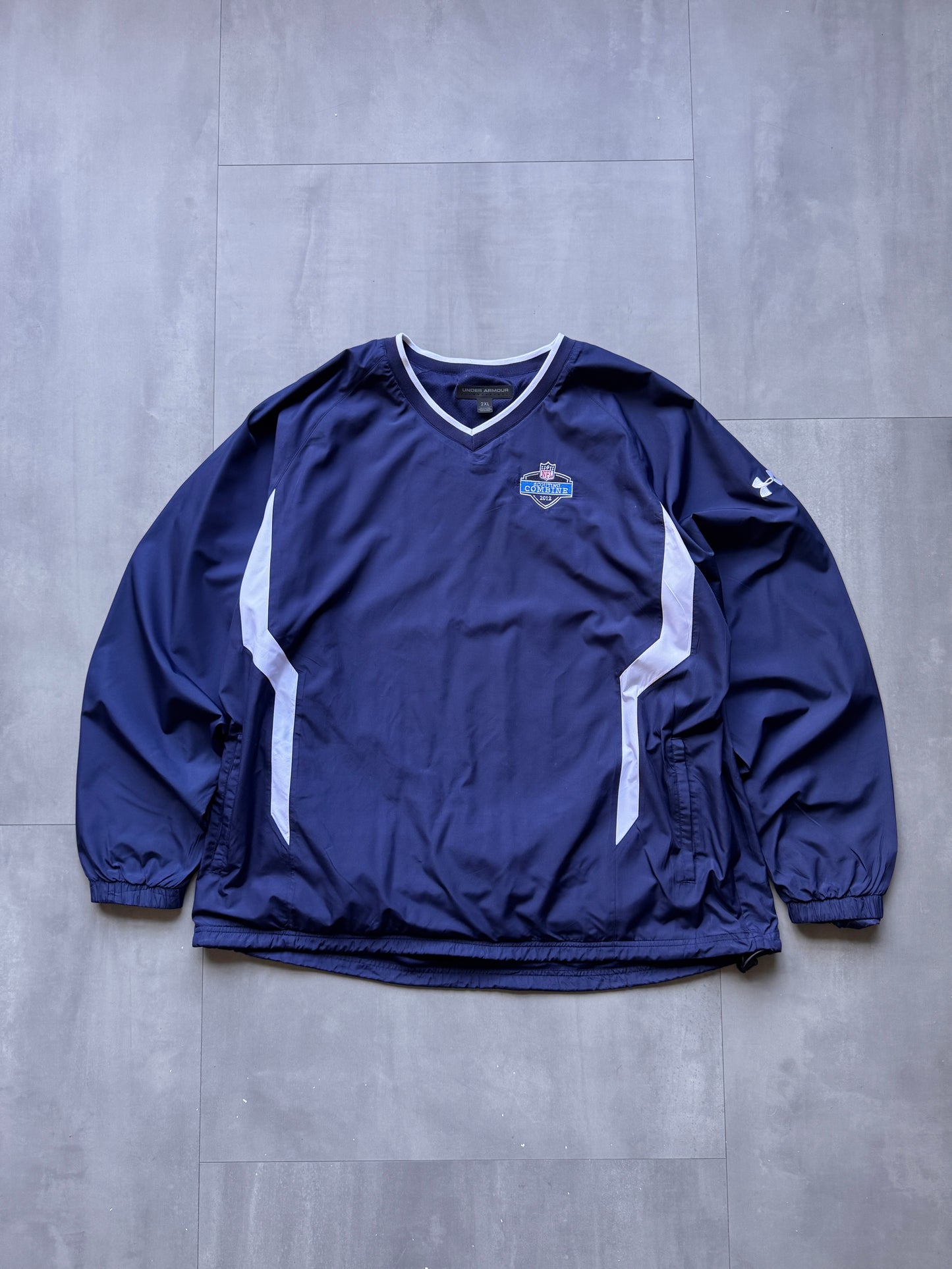 VINTAGE NFL SCOUTING COMBINE 2012 NAVY WINDBREAKER - XXL