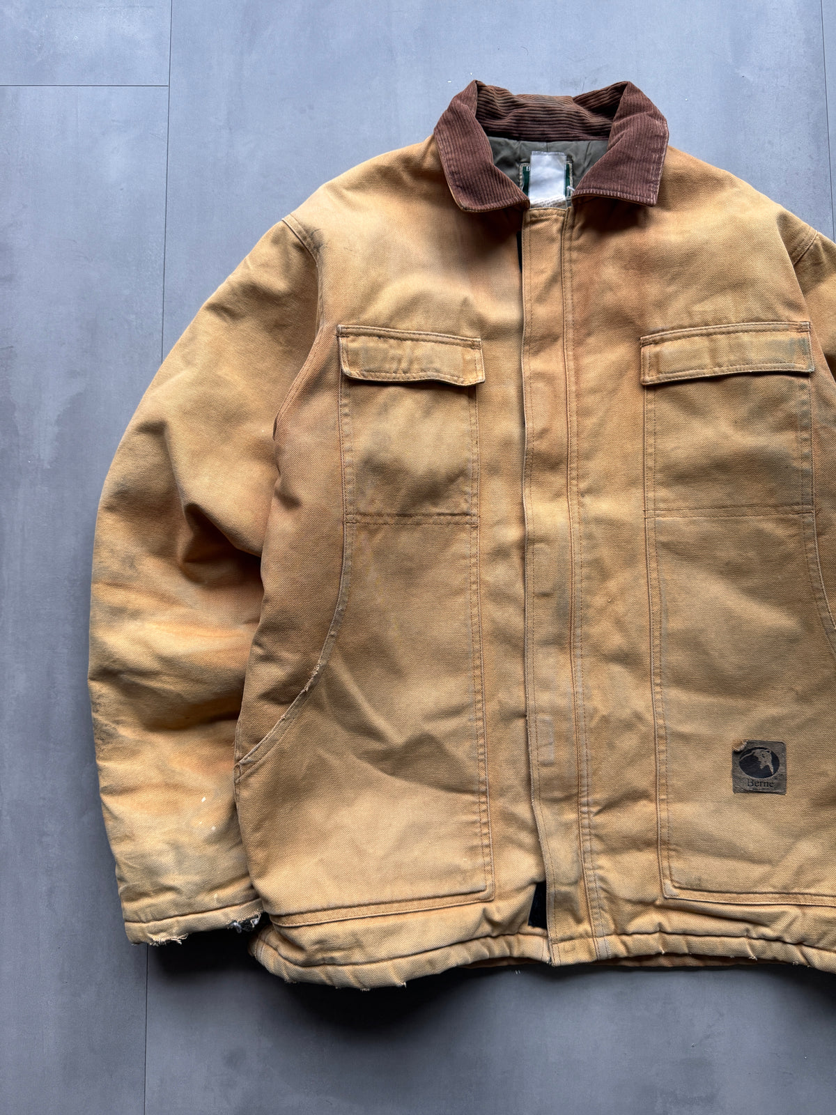 VINTAGE BERNE TAN ARCTIC JACKET - L