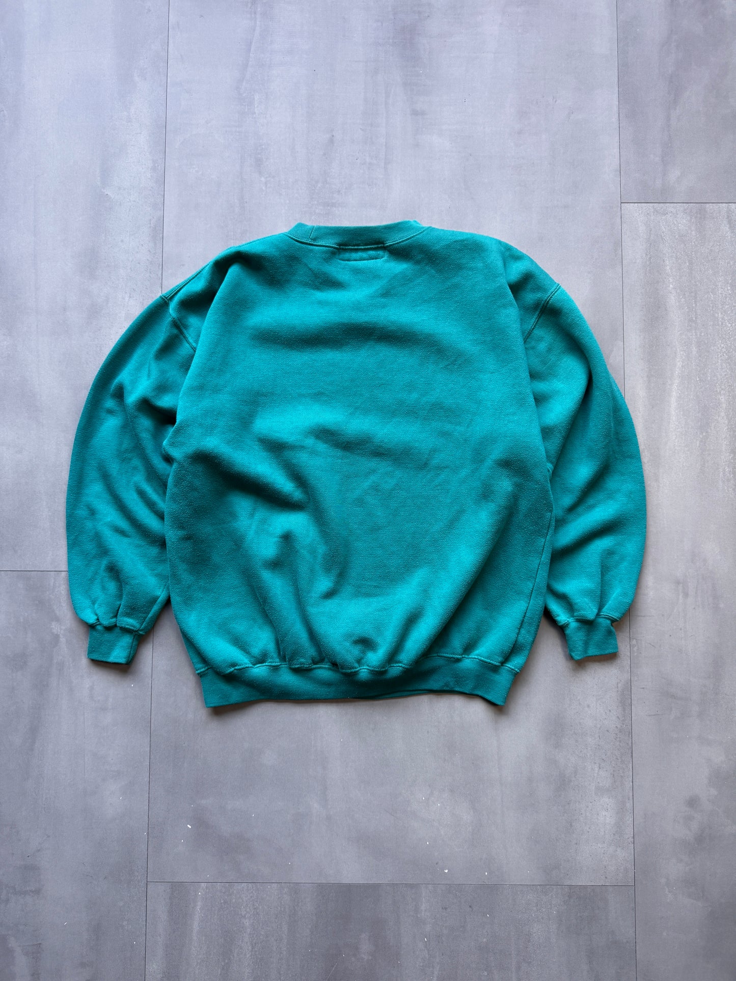 'BOSS AMERICA' TEAL SWEATER - MEDIUM