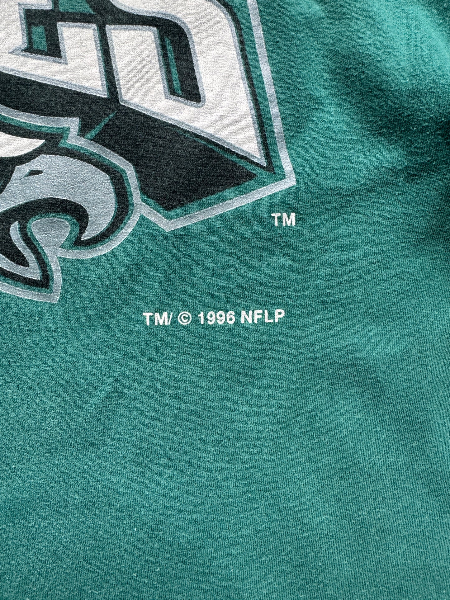 VINTAGE NFL PHILADELPHIA EAGLES GREEN T-SHIRT - XL
