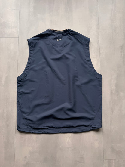 VINTAGE NIKE GOLF NAVY VEST - L