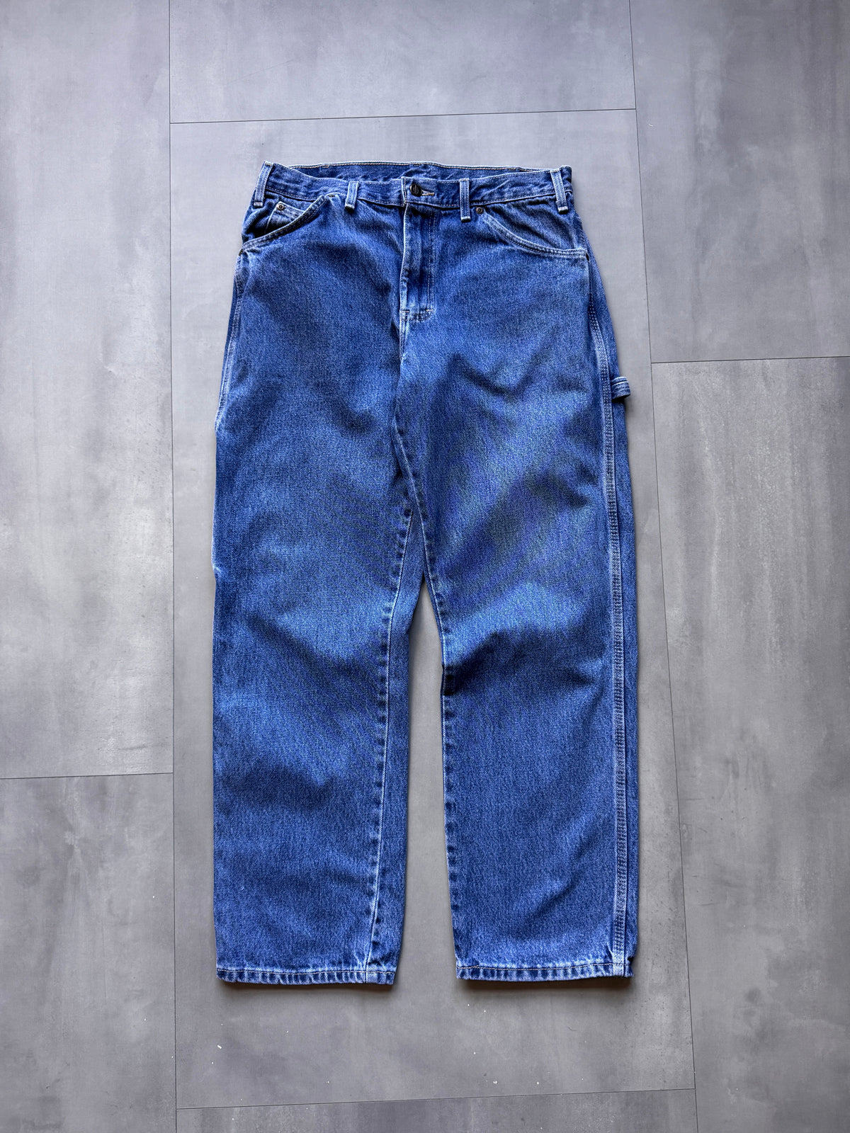 VINTAGE DICKIES LIGHT WASH DENIM CARPENTER PANTS - 30