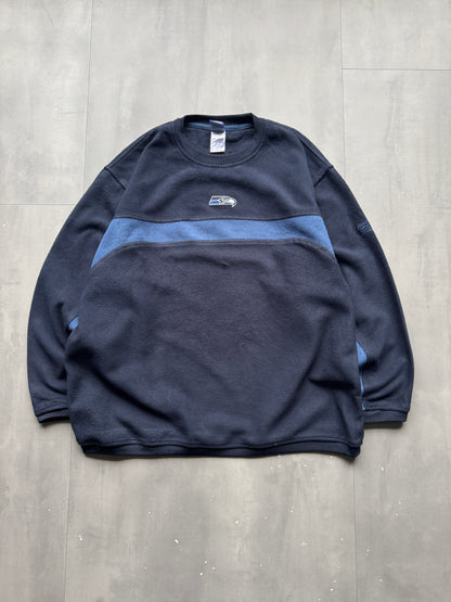 VINTAGE NFL SEATTLE SEAHAWKS NAVY SWEATER - XL