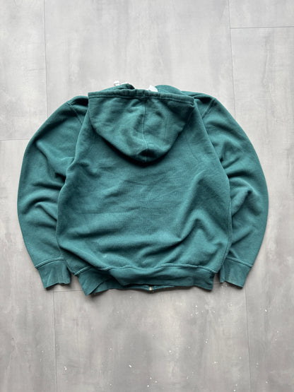 VINTAGE NFL PHILEDELPHIA EAGLES GREEN ZIP-UP HOODIE - M