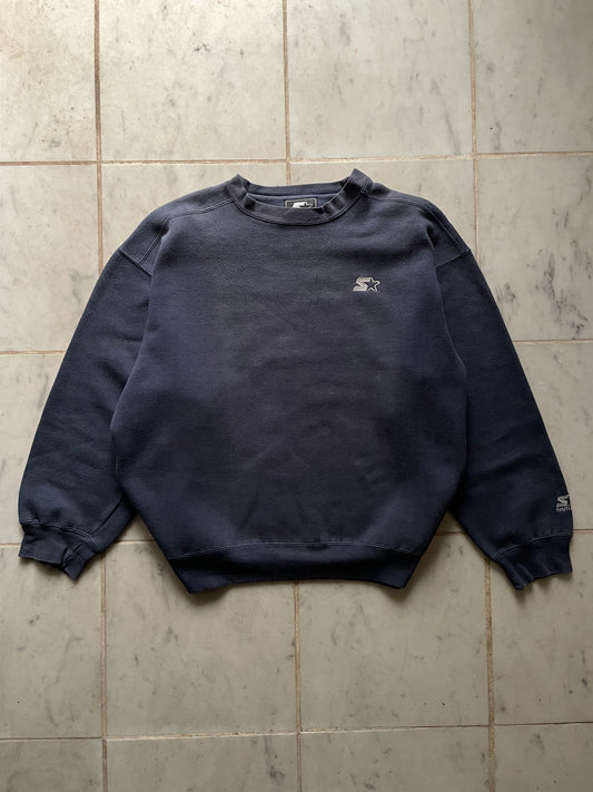 STARTER BLUE FADED SWEATER - LARGE