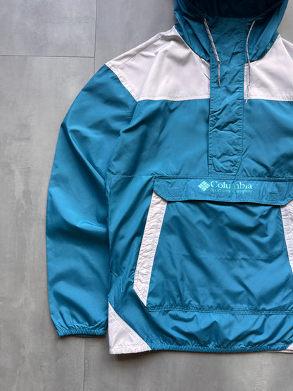 VINTAGE COLUMBIA SPORTSWEAR BLUE LIGHTWEIGHT ANORAK - S