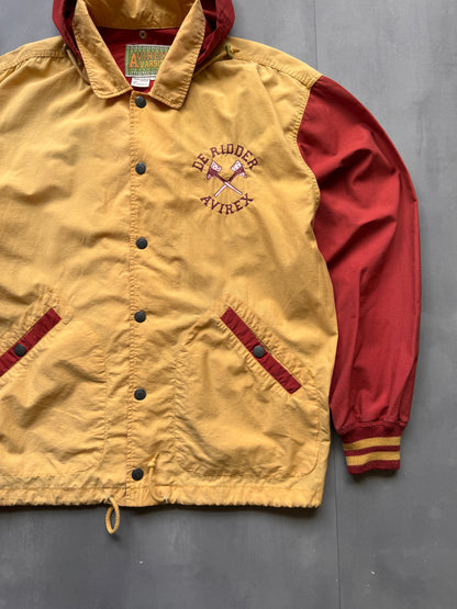 VINTAGE AVIREX DE RIDDER LIGHTWEIGHT TRACK JACKET - L