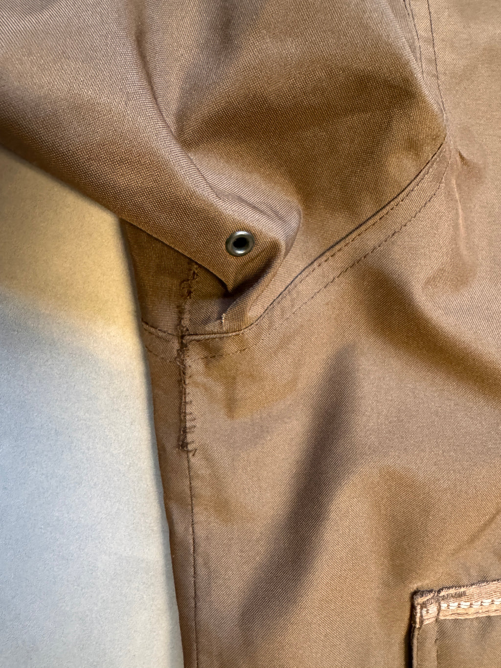 VINTAGE UPS BROWN WORK JACKET - L