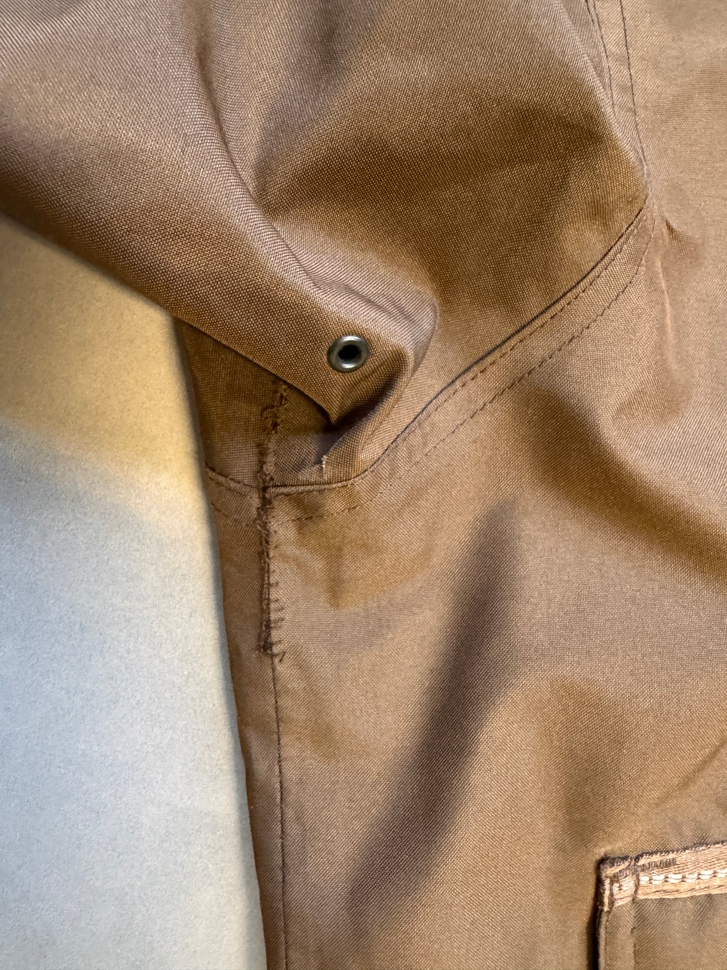 VINTAGE UPS BROWN WORK JACKET - L