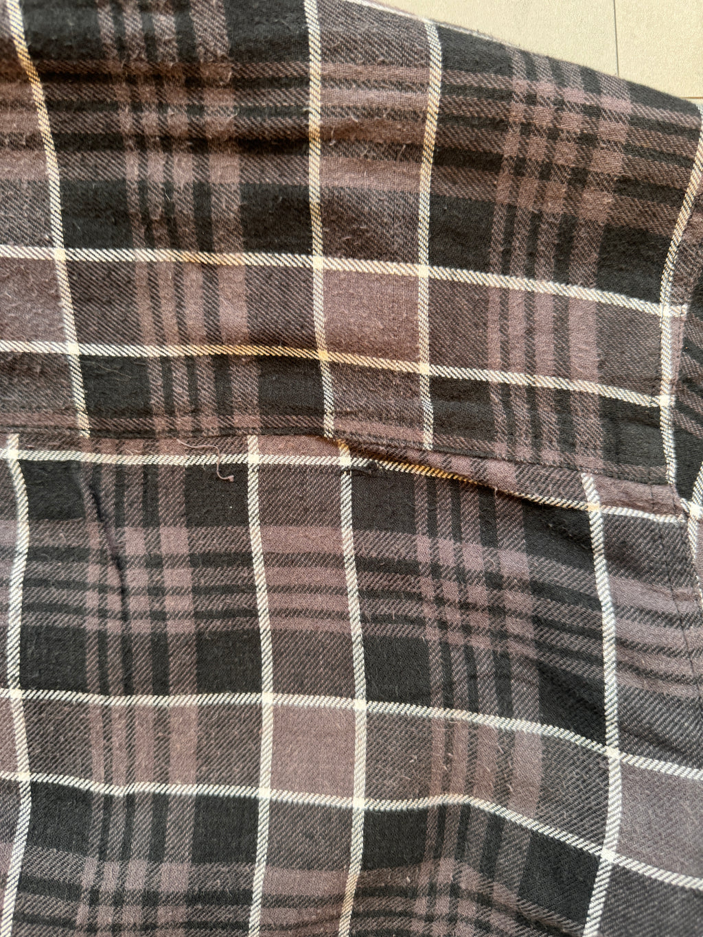 VINTAGE DICKIES BLACK FLANNEL JACKET - M