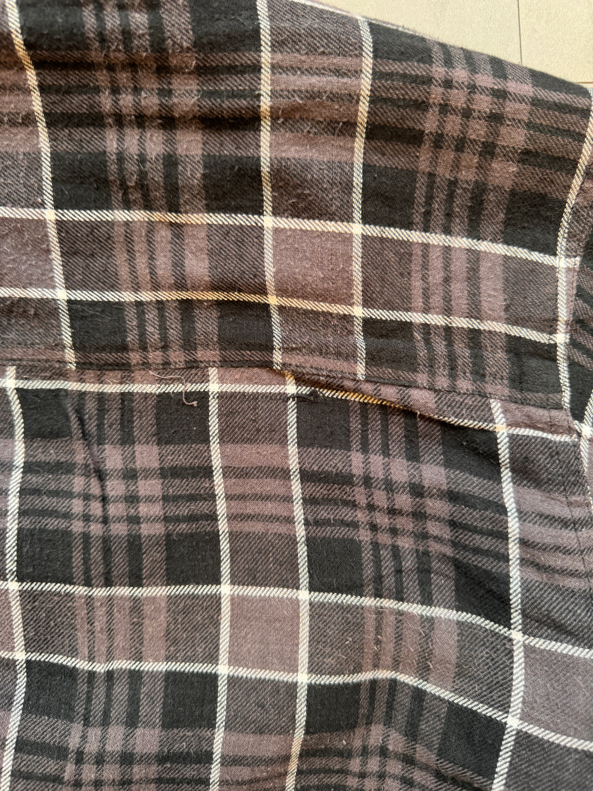 VINTAGE DICKIES BLACK FLANNEL JACKET - M