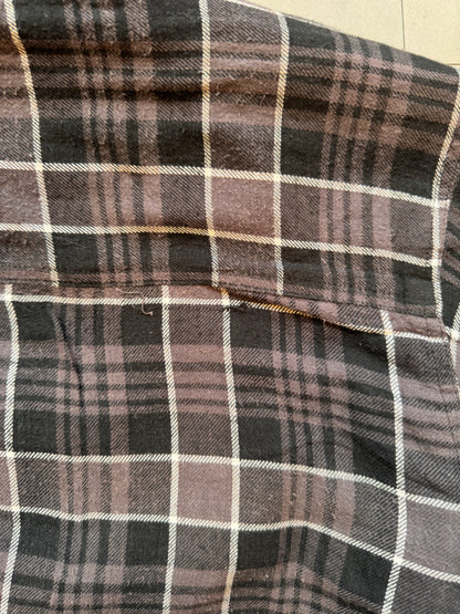 VINTAGE DICKIES BLACK FLANNEL JACKET - M