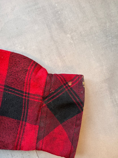 VINTAGE DICKIES RED FLANNEL JACKET - M