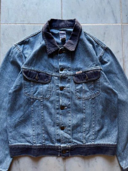 DIESEL INDUSTRY MULTICOLOR DENIM JACKET - MEDIUM