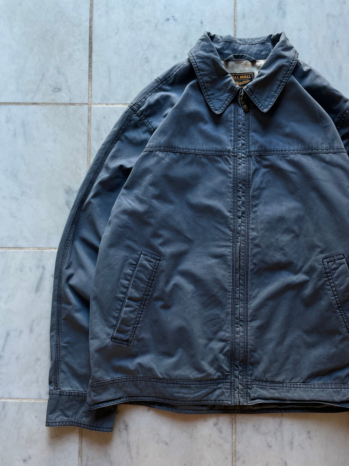 PALL MALL GREY TRUCKER JACKET - XLARGE