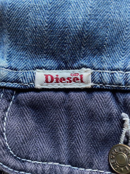 DIESEL INDUSTRY MULTICOLOR DENIM JACKET - MEDIUM