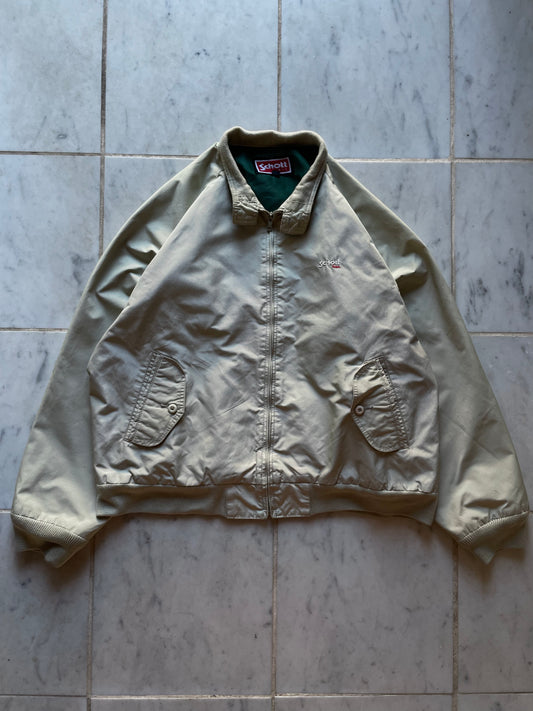 SCHOTT NYC BEIGE TRUCKER JACKET - MEDIUM/LARGE