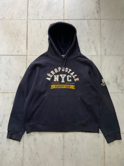 NYC AEROPOSTALE NAVY HOODIE -  MEDIUM