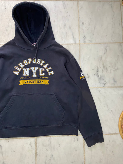 NYC AEROPOSTALE NAVY HOODIE -  MEDIUM