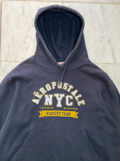 NYC AEROPOSTALE NAVY HOODIE -  MEDIUM