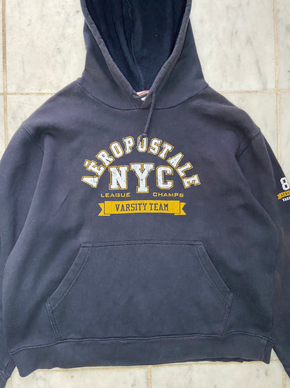 NYC AEROPOSTALE NAVY HOODIE -  MEDIUM