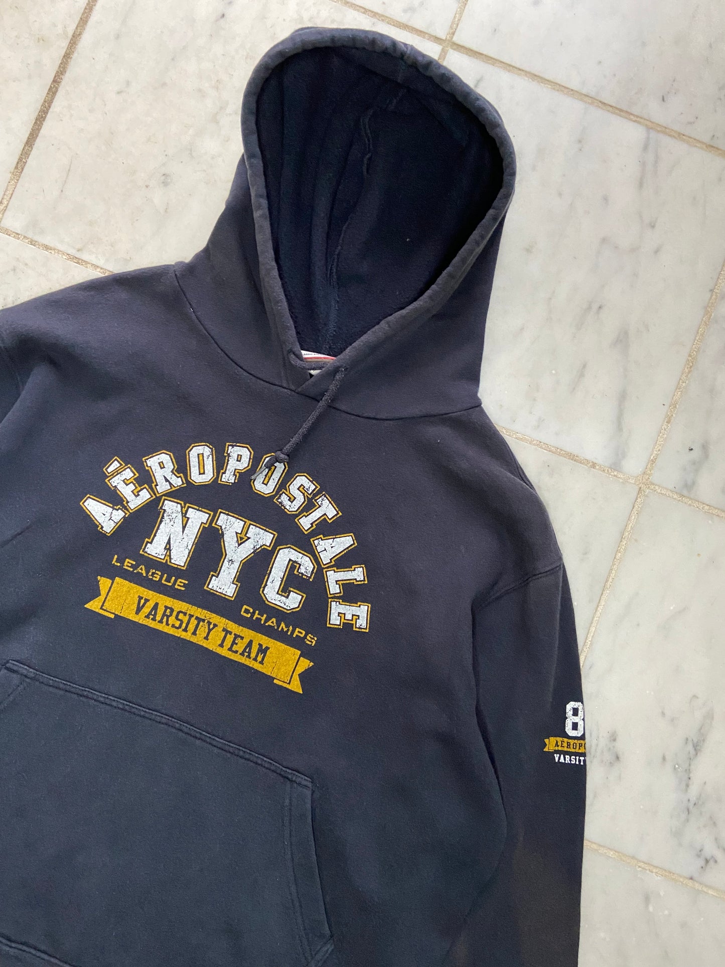 NYC AEROPOSTALE NAVY HOODIE -  MEDIUM