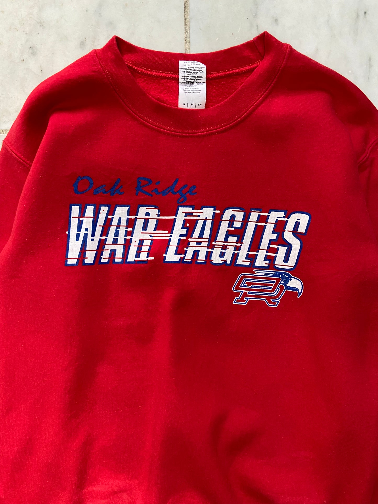 OAK RIDGES WAR EAGLES RED SWEATER - SMALL