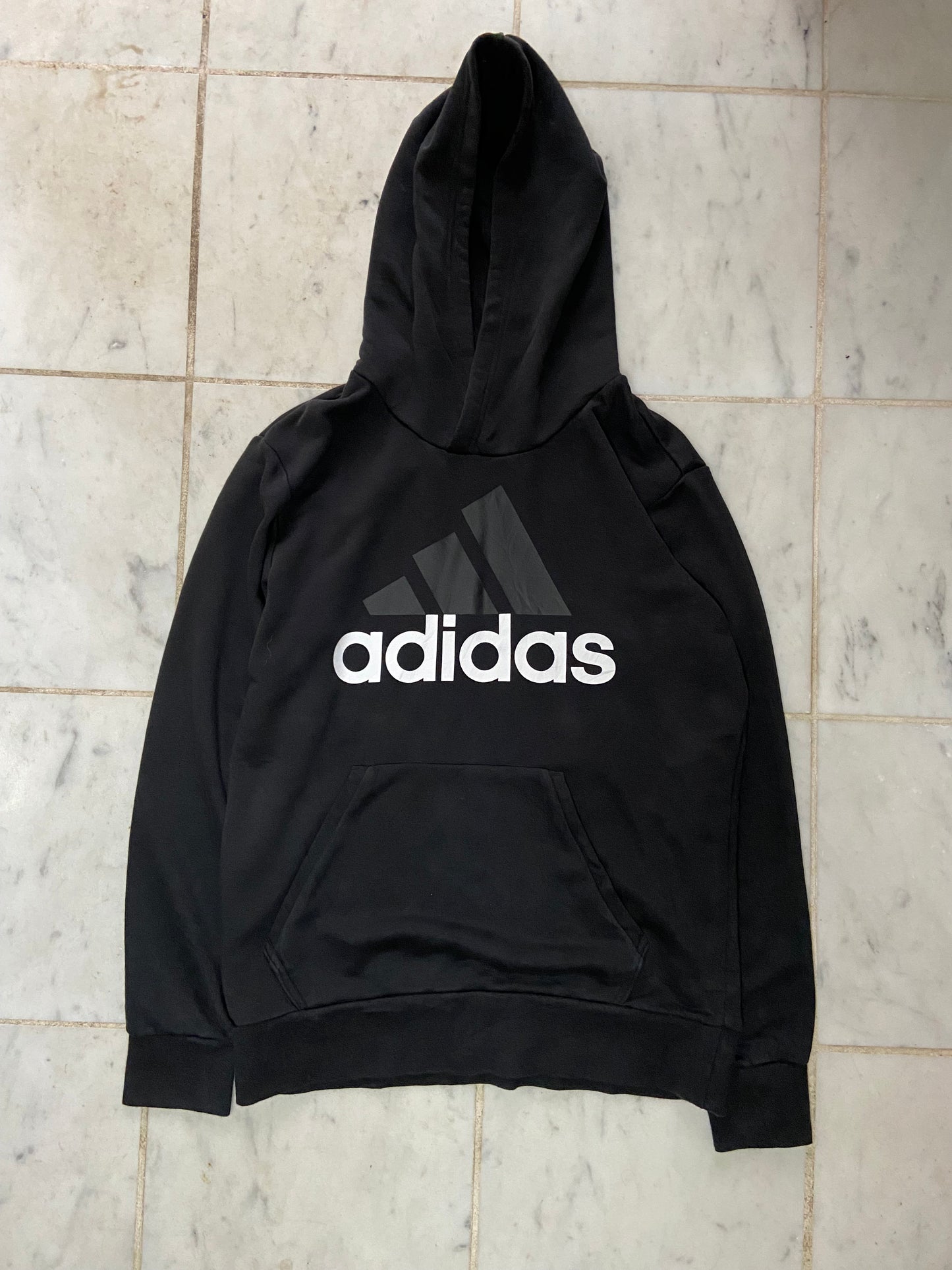 ADIDAS SPELLOUT BLACK HOODIE - MEDIUM