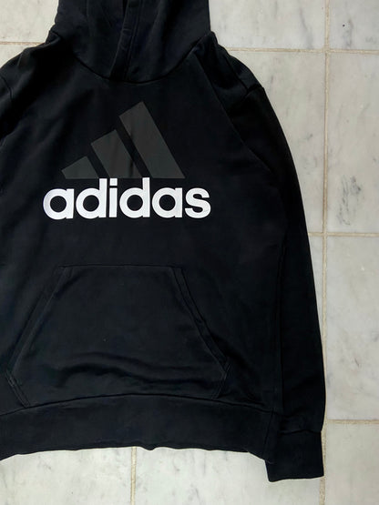 ADIDAS SPELLOUT BLACK HOODIE - MEDIUM