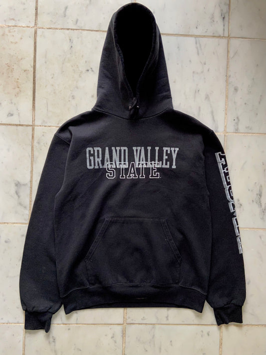 CHAMPION GRAND VALLEY STATE BLACK HOODIE - SMALL