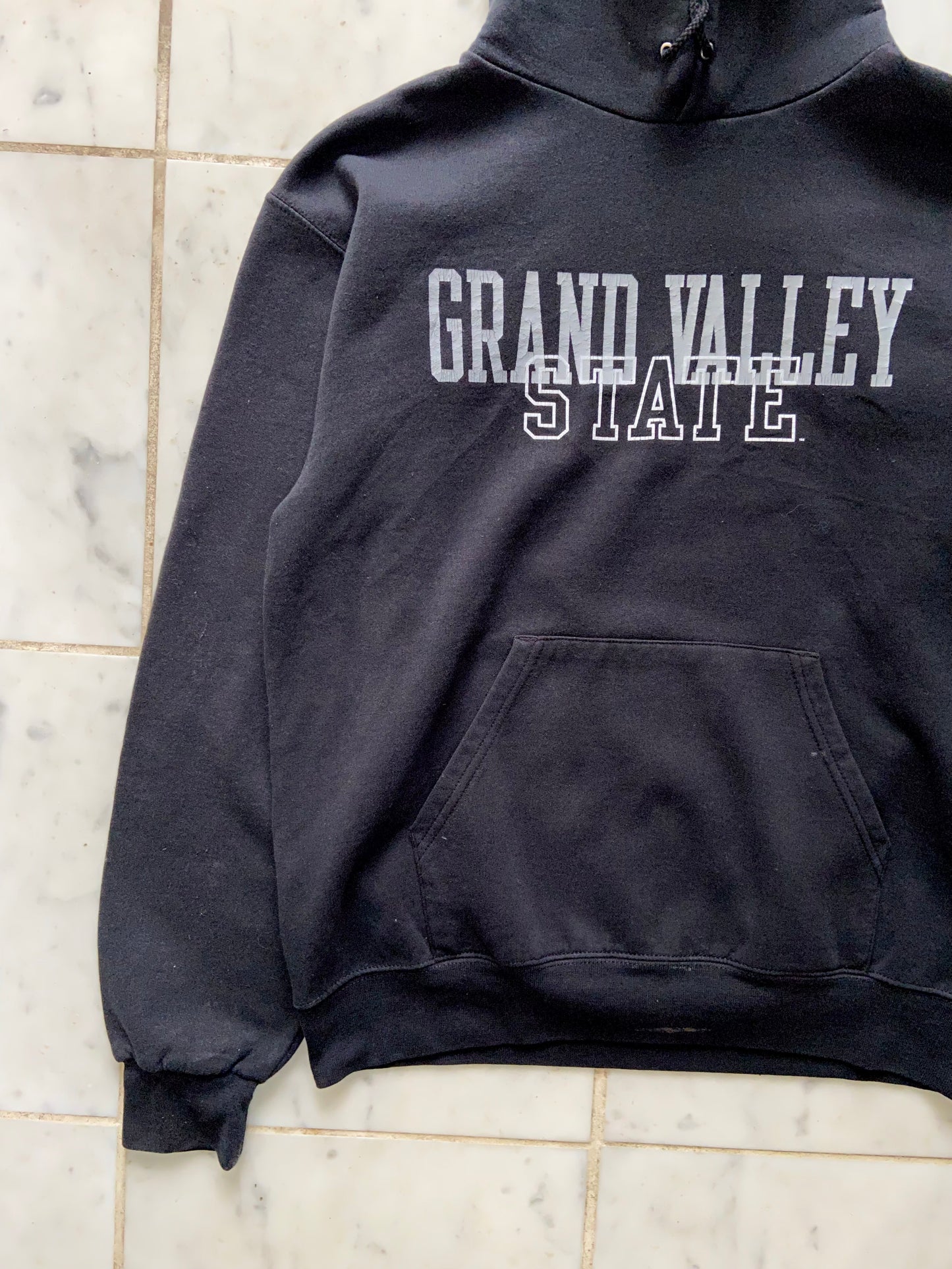 CHAMPION GRAND VALLEY STATE BLACK HOODIE - SMALL