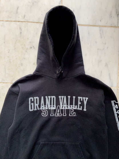 CHAMPION GRAND VALLEY STATE BLACK HOODIE - SMALL