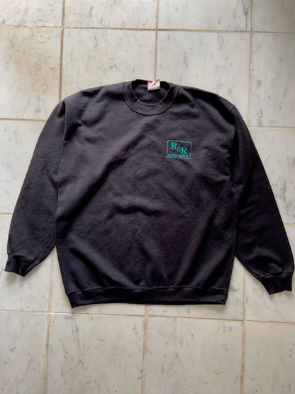 CHAMPION R&R CONCRETE BLACK SWEATER - LARGE