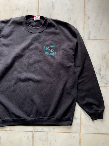 CHAMPION R&R CONCRETE BLACK SWEATER - LARGE