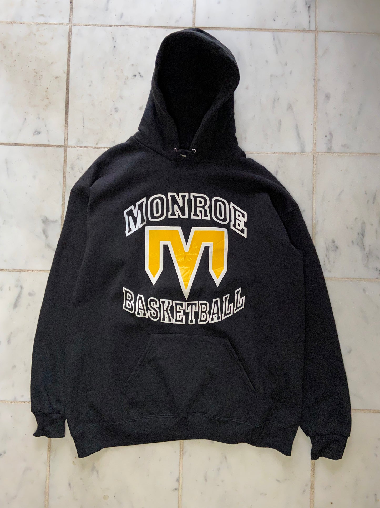 LEE MONROE BASKETBALL BLACK HEAVYWEIGHT HOODIE - XLARGE