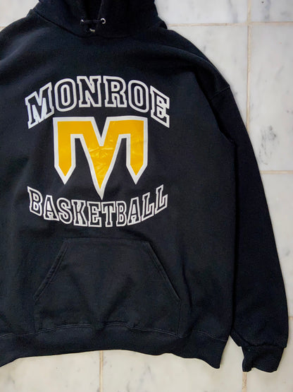 LEE MONROE BASKETBALL BLACK HEAVYWEIGHT HOODIE - XLARGE