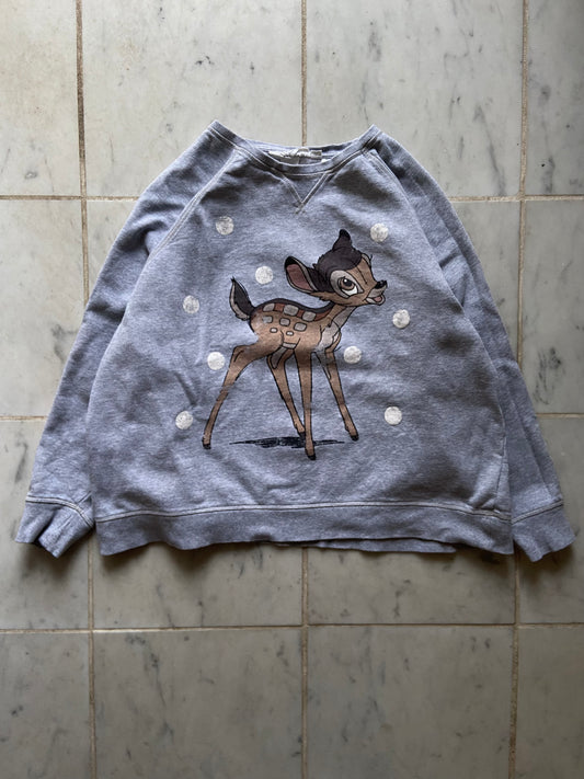 DISNEY BAMBI GREY SWEATER - SMALL