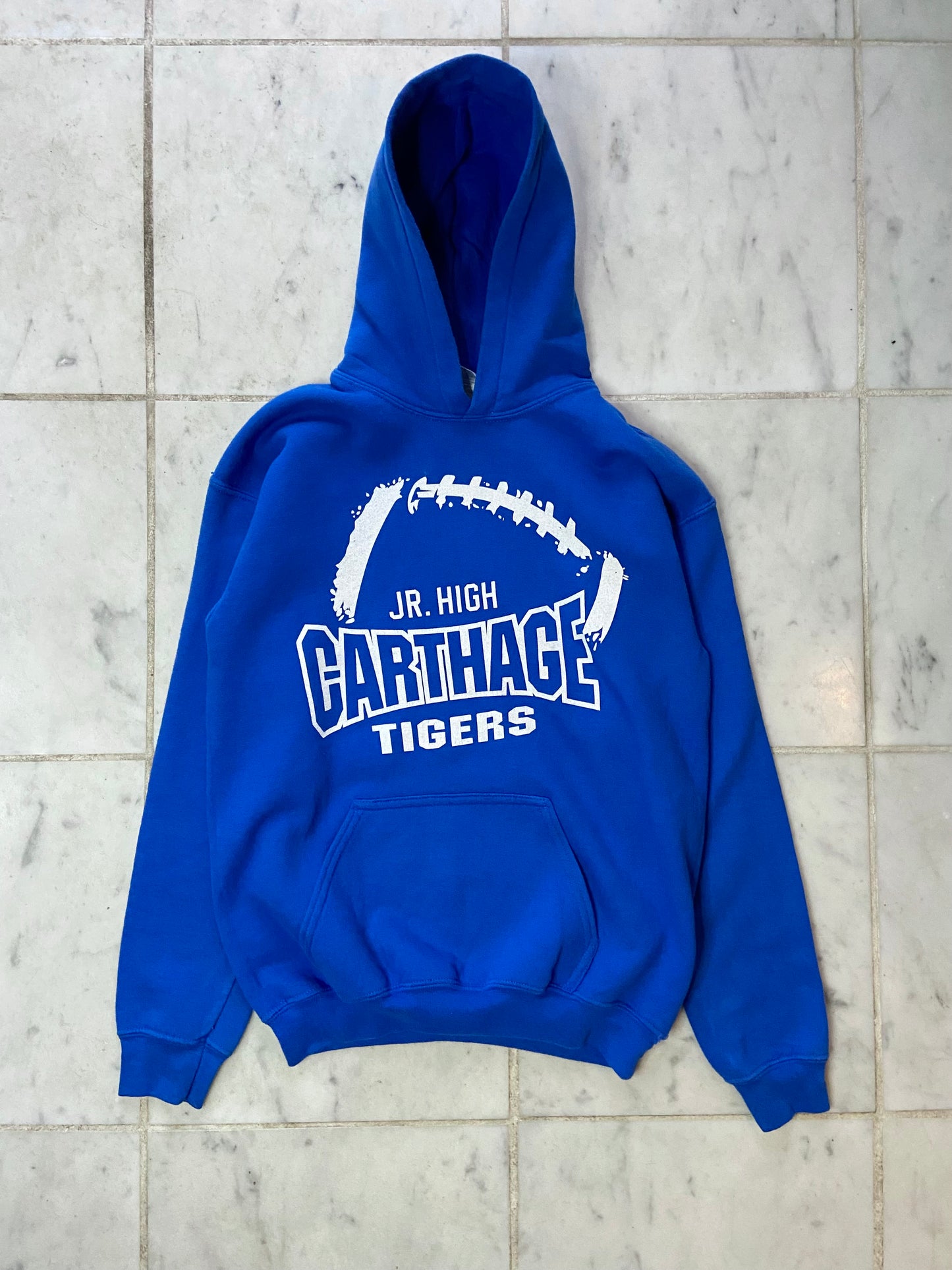 CARTHAGE TIGERS JR. HIGH BLUE HOODIE - XSMALL