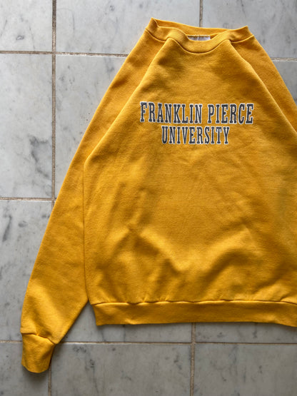 FRANKLIN PIERCE UNIVERSITY YELLOW SWEATER - SMALL