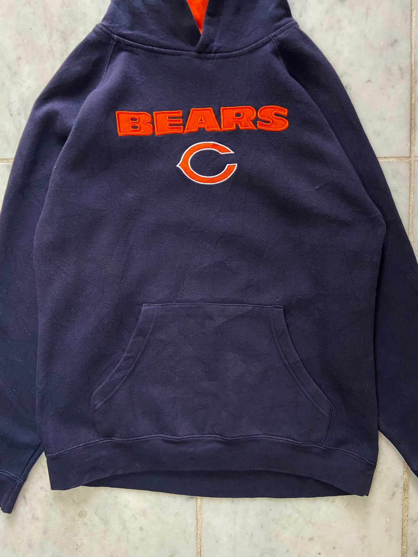 REEBOK NFL CHICAGO BEARS NAVY HOODIE - SMALL