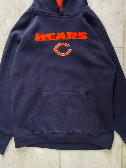 REEBOK NFL CHICAGO BEARS NAVY HOODIE - SMALL