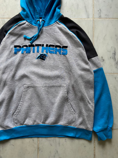 NFL CAROLINA PANTHERS GREY/BLUE HOODIE - MEDIUM/LARGE