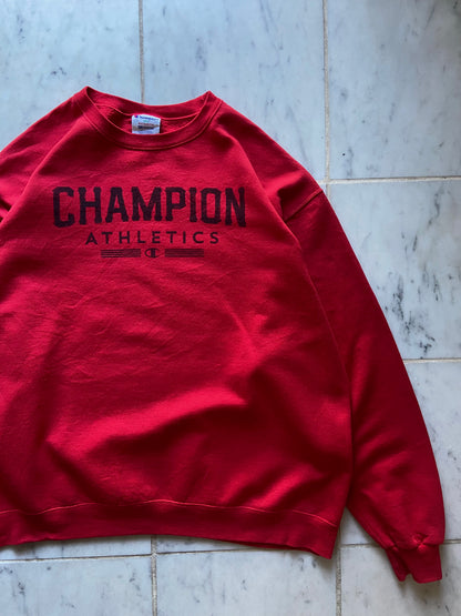 CHAMPION ATHLETICS RED SWEATER - XLARGE/XXLARGE