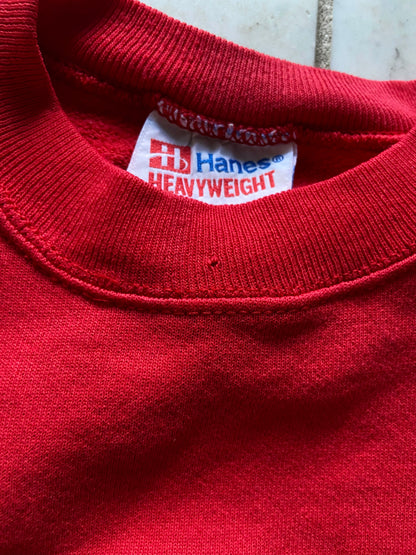 HANES SAN FRANCISCO RED SWEATER - SMALL/MEDIUM